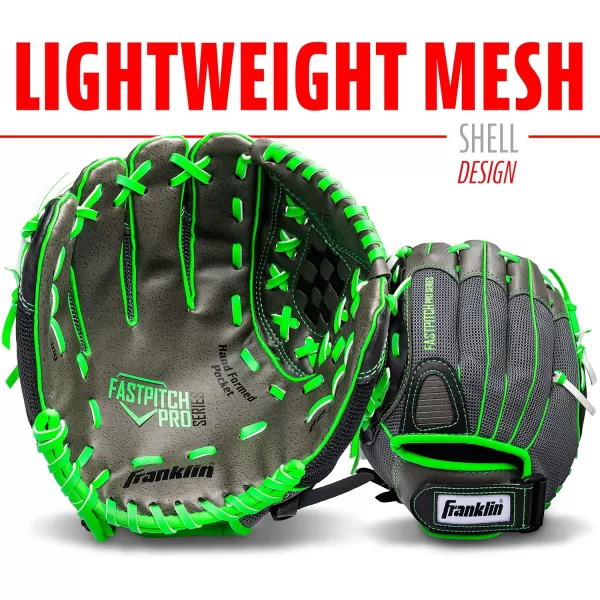 Franklin Sports Girls Softball Glove  Womens Windmill Fastpitch  Slowpitch Softball GloveLime