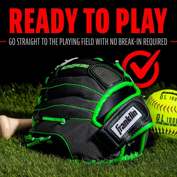 Franklin Sports Girls Softball Glove  Womens Windmill Fastpitch  Slowpitch Softball GloveLime