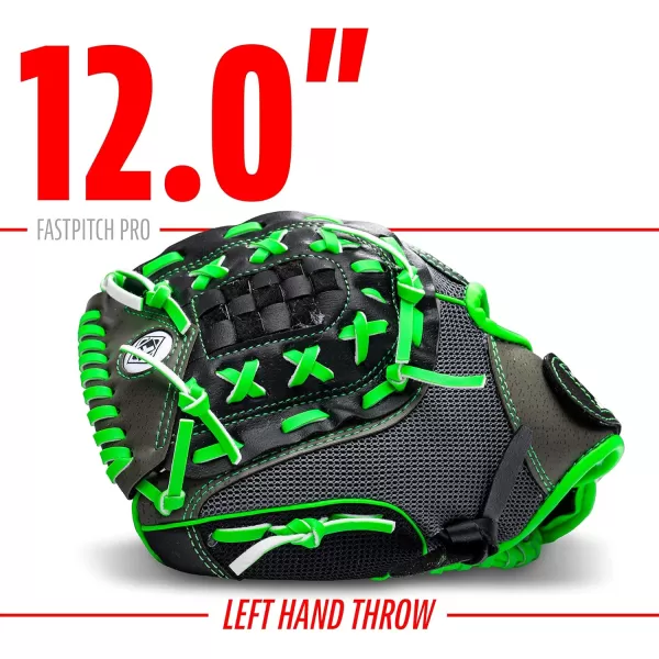 Franklin Sports Girls Softball Glove  Womens Windmill Fastpitch  Slowpitch Softball GloveLime