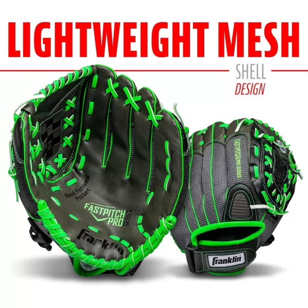 Franklin Sports Girls Softball Glove  Womens Windmill Fastpitch  Slowpitch Softball GloveLime