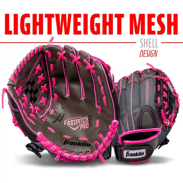 Franklin Sports Girls Softball Glove  Womens Windmill Fastpitch  Slowpitch Softball GlovePink