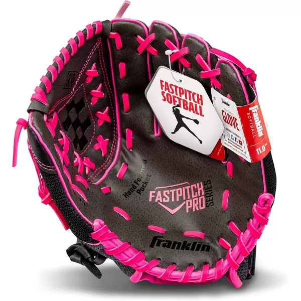 Franklin Sports Girls Softball Glove  Womens Windmill Fastpitch  Slowpitch Softball GlovePink