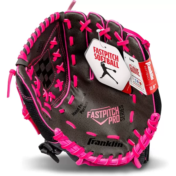 Franklin Sports Girls Softball Glove  Womens Windmill Fastpitch  Slowpitch Softball GlovePink