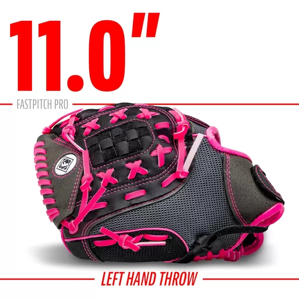 Franklin Sports Girls Softball Glove  Womens Windmill Fastpitch  Slowpitch Softball GlovePink