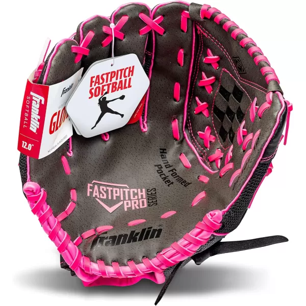 Franklin Sports Girls Softball Glove  Womens Windmill Fastpitch  Slowpitch Softball GlovePink