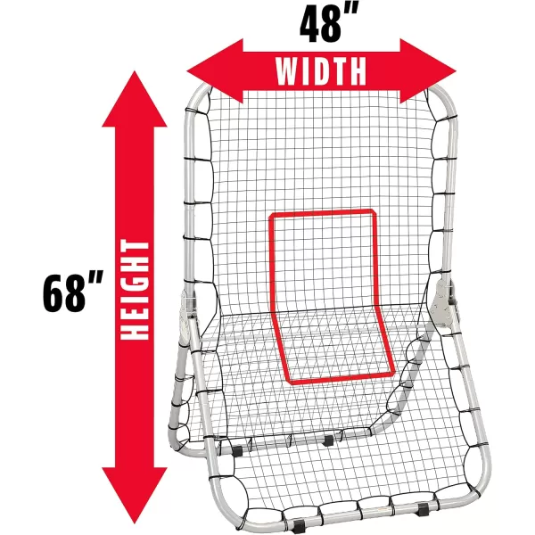 Franklin Sports MLB Pro Baseball Rebounder Net  Baseball  Softball Pitchback Net  Fielding Trainer  Bounce Back Net for Fielding  Throwing Practice
