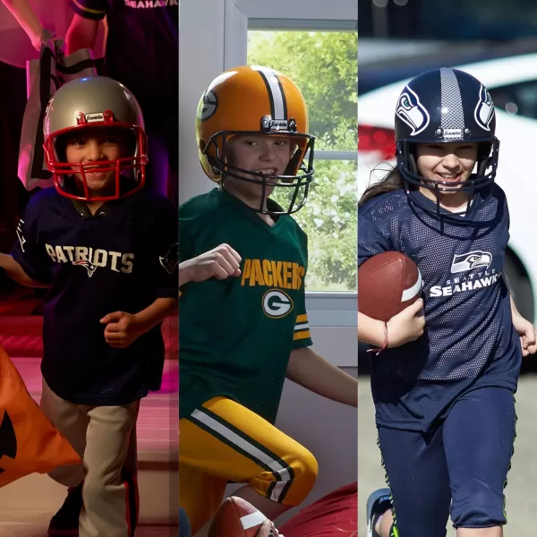 Franklin Sports NFL Kids Helmet  Jersey Sets  Youth NFL Team Uniform Sets  Costume Set  Helmet Jersey  ChinstrapMediumBuffalo Bills