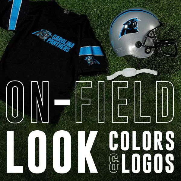 Franklin Sports NFL Kids Helmet  Jersey Sets  Youth NFL Team Uniform Sets  Costume Set  Helmet Jersey  ChinstrapMediumCarolina Panthers