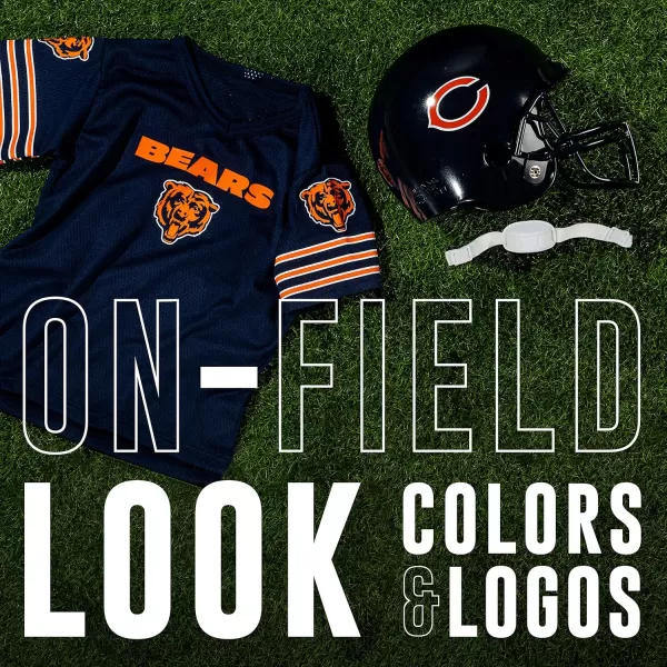 Franklin Sports NFL Kids Helmet  Jersey Sets  Youth NFL Team Uniform Sets  Costume Set  Helmet Jersey  ChinstrapMediumChicago Bears