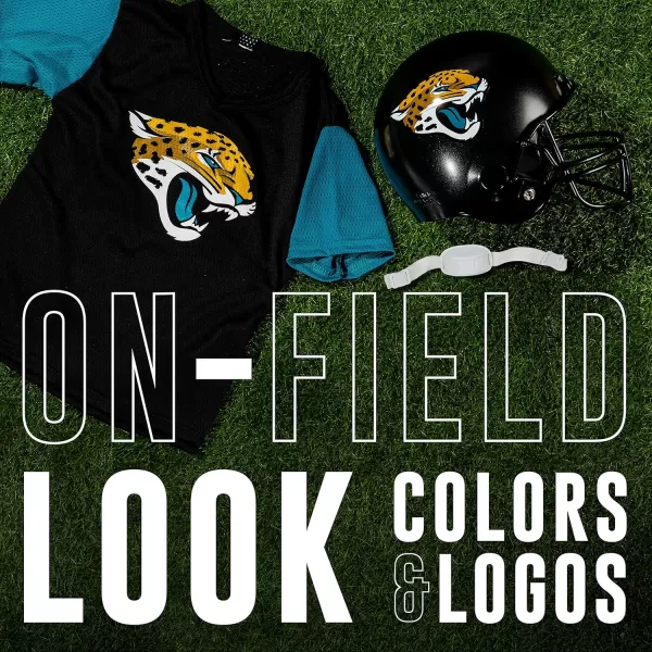Franklin Sports NFL Kids Helmet  Jersey Sets  Youth NFL Team Uniform Sets  Costume Set  Helmet Jersey  ChinstrapMediumJacksonville Jaguars