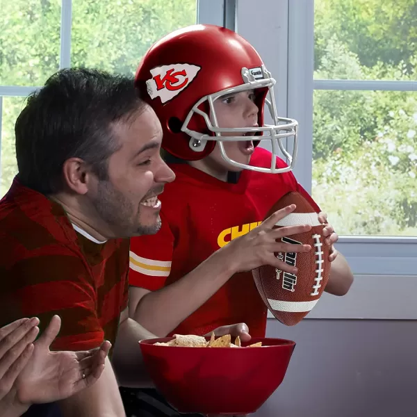 Franklin Sports NFL Kids Helmet  Jersey Sets  Youth NFL Team Uniform Sets  Costume Set  Helmet Jersey  ChinstrapMediumKansas City Chiefs