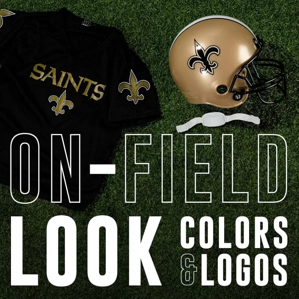 Franklin Sports NFL Kids Helmet  Jersey Sets  Youth NFL Team Uniform Sets  Costume Set  Helmet Jersey  ChinstrapMediumNew Orleans Saints