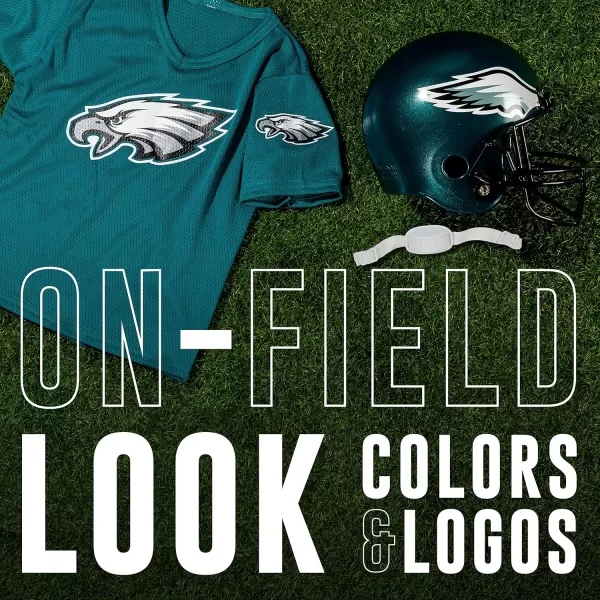Franklin Sports NFL Kids Helmet  Jersey Sets  Youth NFL Team Uniform Sets  Costume Set  Helmet Jersey  ChinstrapMediumPhiladelphia Eagles