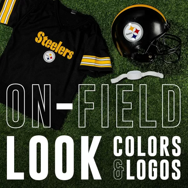 Franklin Sports NFL Kids Helmet  Jersey Sets  Youth NFL Team Uniform Sets  Costume Set  Helmet Jersey  ChinstrapMediumPittsburgh Steelers