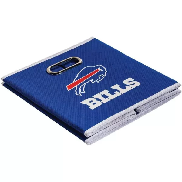 Franklin Sports NFL Storage Bins  Collapsible Cube Container  Storage Basket  NFL Office Bedroom  Living Room Dcor  11quotx11quotBuffalo Bills