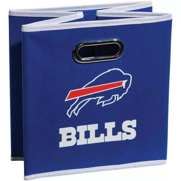 Franklin Sports NFL Storage Bins  Collapsible Cube Container  Storage Basket  NFL Office Bedroom  Living Room Dcor  11quotx11quotBuffalo Bills