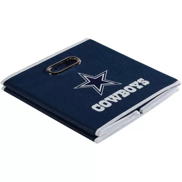 Franklin Sports NFL Storage Bins  Collapsible Cube Container  Storage Basket  NFL Office Bedroom  Living Room Dcor  11quotx11quotDallas Cowboys