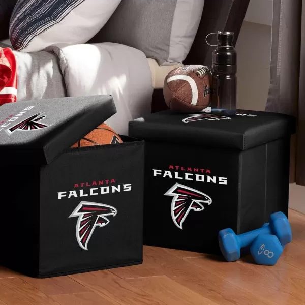 Franklin Sports NFL Storage Ottoman  Container  NFL Football Team Folding Organizer Bins  NFL Office Bedroom  Living Room Dcor  14quot x 14quotArizona Cardinals
