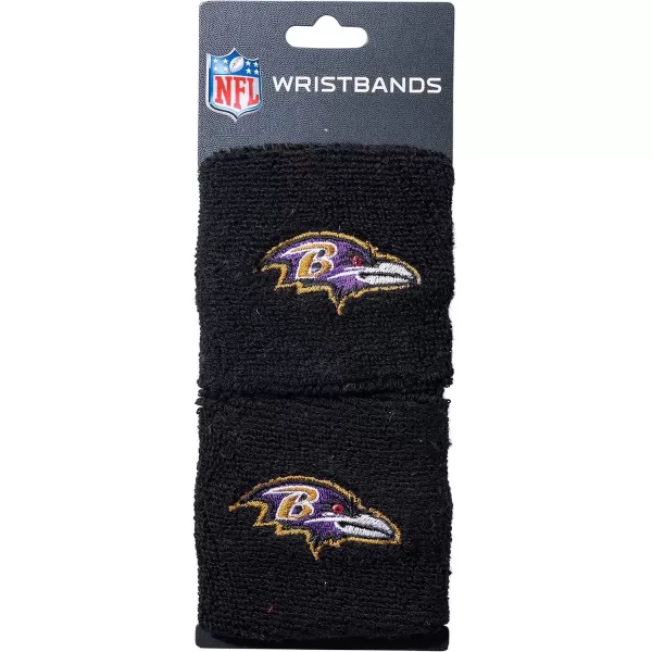 Franklin Sports NFL Team Wristbands  Youth NFL Team Logo Wristbands  Great for Costumes and Uniforms  Pair of WristbandsBaltimore Ravens