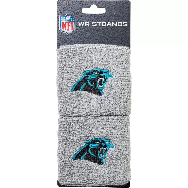 Franklin Sports NFL Team Wristbands  Youth NFL Team Logo Wristbands  Great for Costumes and Uniforms  Pair of WristbandsCarolina Panthers