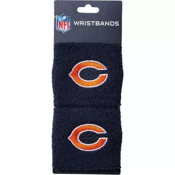 Franklin Sports NFL Team Wristbands  Youth NFL Team Logo Wristbands  Great for Costumes and Uniforms  Pair of WristbandsChicago Bears