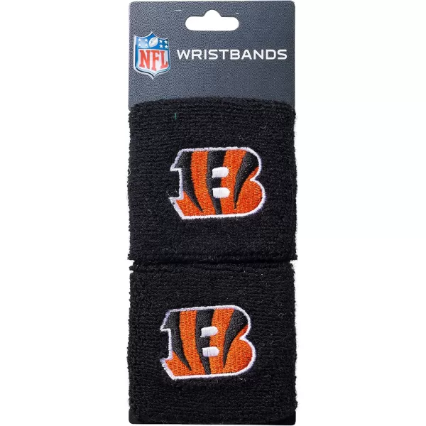 Franklin Sports NFL Team Wristbands  Youth NFL Team Logo Wristbands  Great for Costumes and Uniforms  Pair of WristbandsCincinnati Bengals
