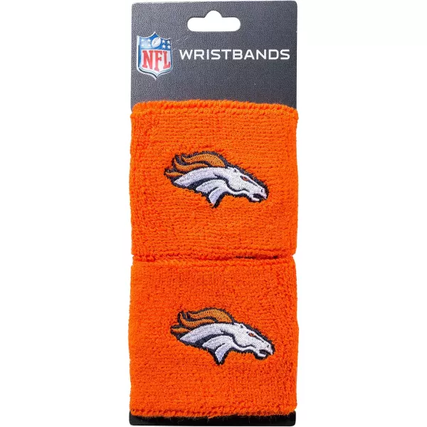 Franklin Sports NFL Team Wristbands  Youth NFL Team Logo Wristbands  Great for Costumes and Uniforms  Pair of WristbandsDenver Broncos