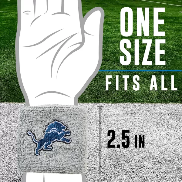Franklin Sports NFL Team Wristbands  Youth NFL Team Logo Wristbands  Great for Costumes and Uniforms  Pair of WristbandsDetroit Lions