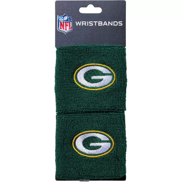 Franklin Sports NFL Team Wristbands  Youth NFL Team Logo Wristbands  Great for Costumes and Uniforms  Pair of WristbandsGreen Bay Packers