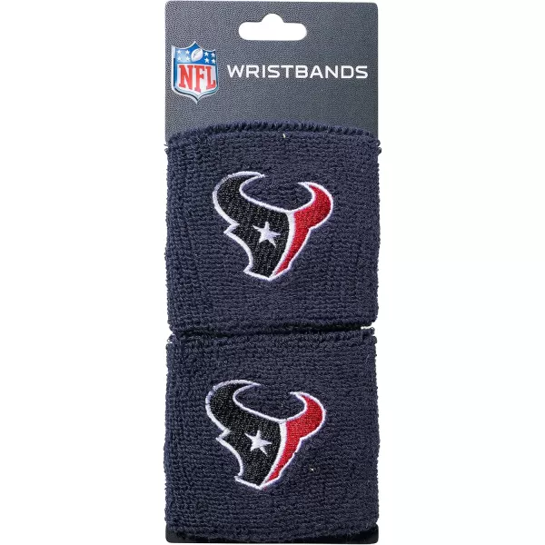 Franklin Sports NFL Team Wristbands  Youth NFL Team Logo Wristbands  Great for Costumes and Uniforms  Pair of WristbandsHouston Texans