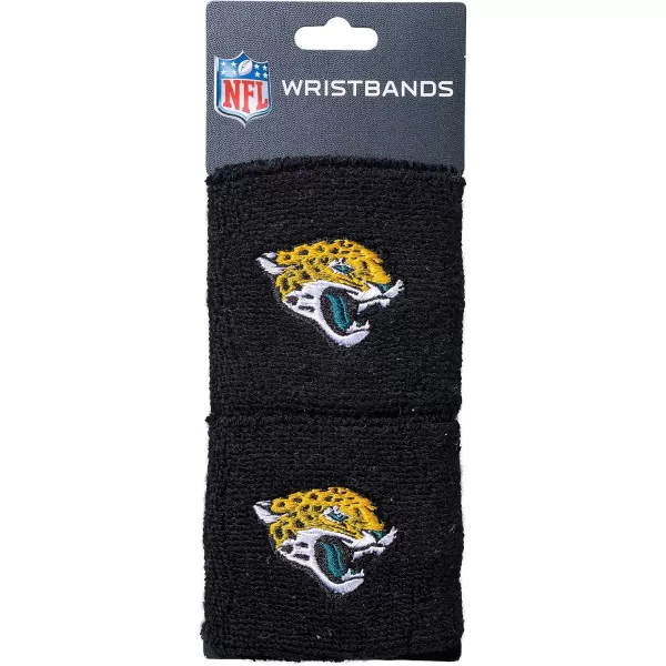 Franklin Sports NFL Team Wristbands  Youth NFL Team Logo Wristbands  Great for Costumes and Uniforms  Pair of WristbandsJacksonville Jaguars