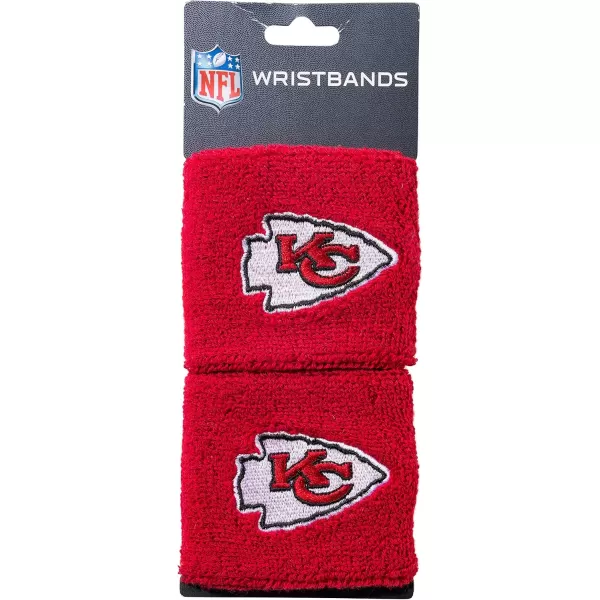 Franklin Sports NFL Team Wristbands  Youth NFL Team Logo Wristbands  Great for Costumes and Uniforms  Pair of WristbandsKansas City Chiefs