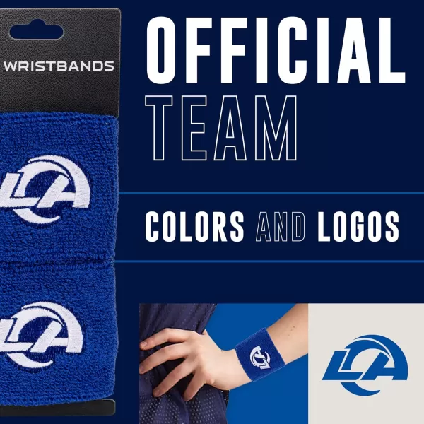 Franklin Sports NFL Team Wristbands  Youth NFL Team Logo Wristbands  Great for Costumes and Uniforms  Pair of WristbandsLos Angeles Rams