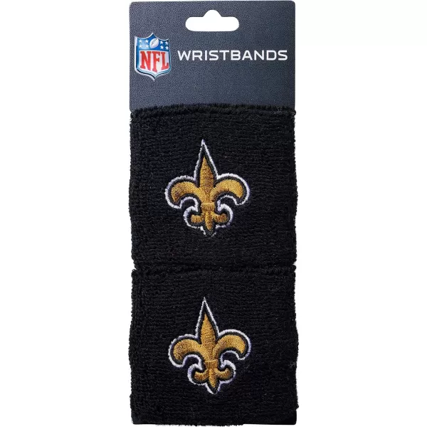 Franklin Sports NFL Team Wristbands  Youth NFL Team Logo Wristbands  Great for Costumes and Uniforms  Pair of WristbandsNew Orleans Saints