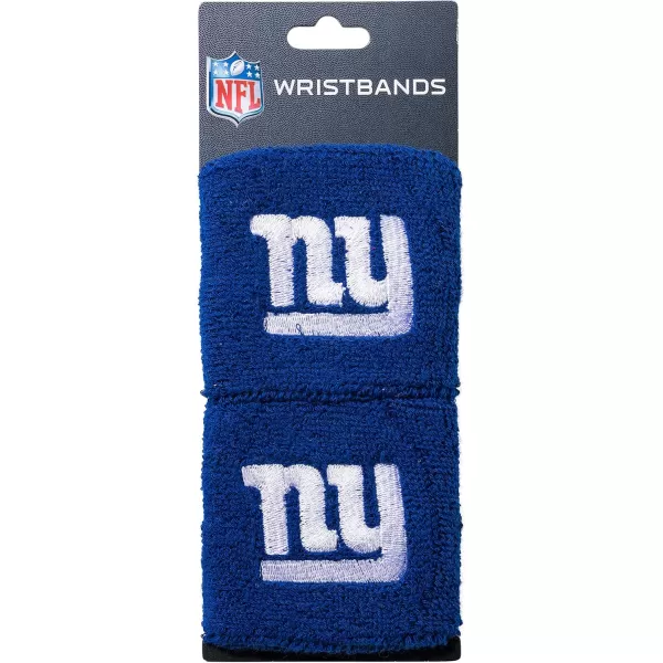 Franklin Sports NFL Team Wristbands  Youth NFL Team Logo Wristbands  Great for Costumes and Uniforms  Pair of WristbandsNew York Giants
