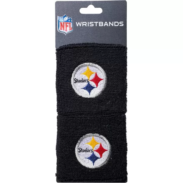 Franklin Sports NFL Team Wristbands  Youth NFL Team Logo Wristbands  Great for Costumes and Uniforms  Pair of WristbandsPittsburgh Steelers