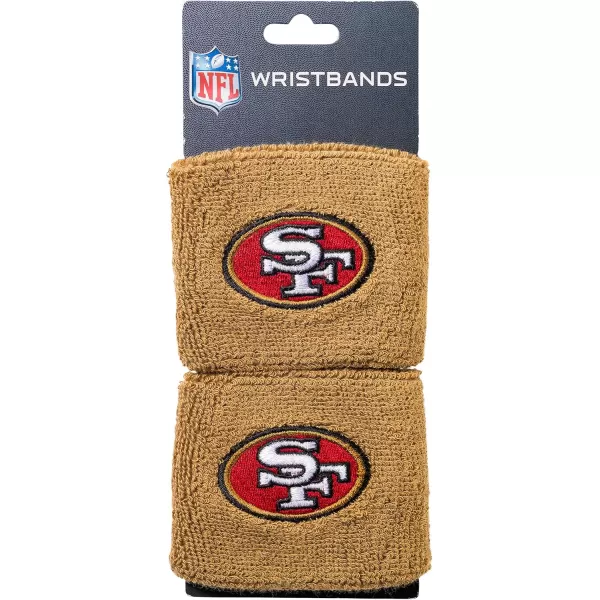 Franklin Sports NFL Team Wristbands  Youth NFL Team Logo Wristbands  Great for Costumes and Uniforms  Pair of WristbandsSan Francisco 49ers