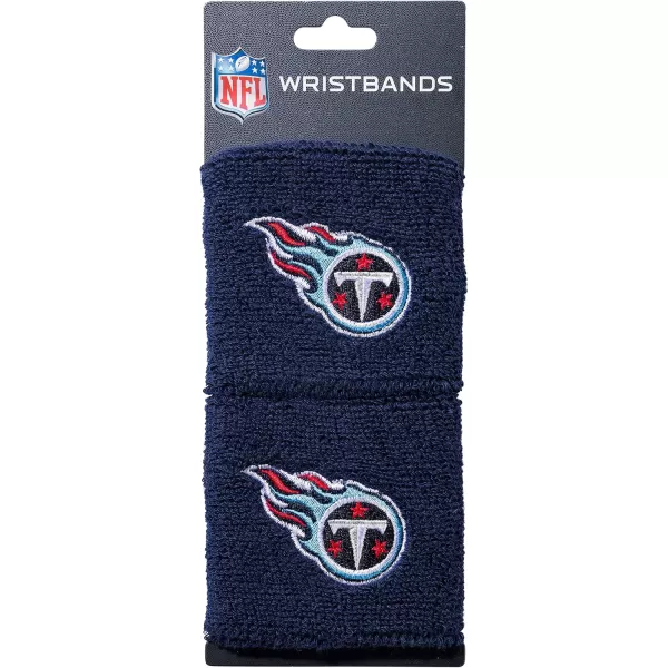 Franklin Sports NFL Team Wristbands  Youth NFL Team Logo Wristbands  Great for Costumes and Uniforms  Pair of WristbandsTennessee Titans