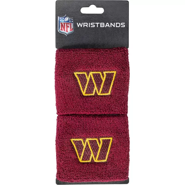 Franklin Sports NFL Team Wristbands  Youth NFL Team Logo Wristbands  Great for Costumes and Uniforms  Pair of WristbandsWashington Commanders
