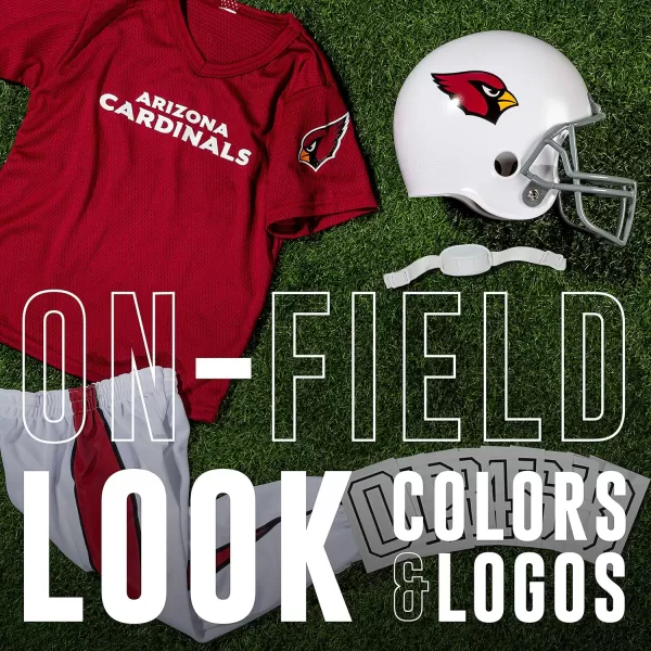 Franklin Sports NFL Youth Football Uniform Set for Boys ampamp Girls  Includes Helmet Jersey ampamp Pants with Chinstrap  NumbersArizona Cardinals