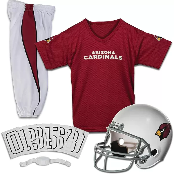 Franklin Sports NFL Youth Football Uniform Set for Boys ampamp Girls  Includes Helmet Jersey ampamp Pants with Chinstrap  NumbersArizona Cardinals