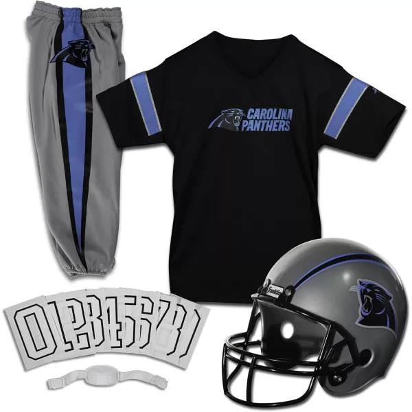 Franklin Sports NFL Youth Football Uniform Set for Boys ampamp Girls  Includes Helmet Jersey ampamp Pants with Chinstrap  NumbersCarolina Panthers