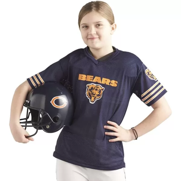 Franklin Sports NFL Youth Football Uniform Set for Boys ampamp Girls  Includes Helmet Jersey ampamp Pants with Chinstrap  NumbersChicago Bears