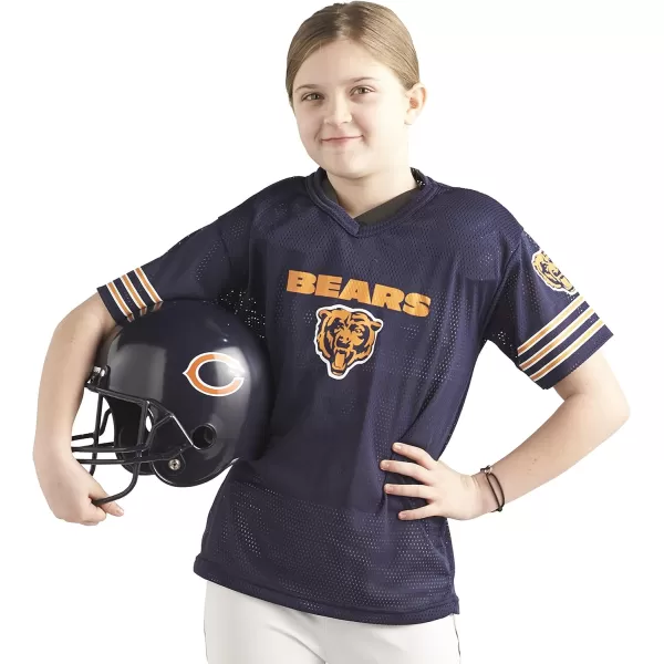 Franklin Sports NFL Youth Football Uniform Set for Boys ampamp Girls  Includes Helmet Jersey ampamp Pants with Chinstrap  NumbersChicago Bears