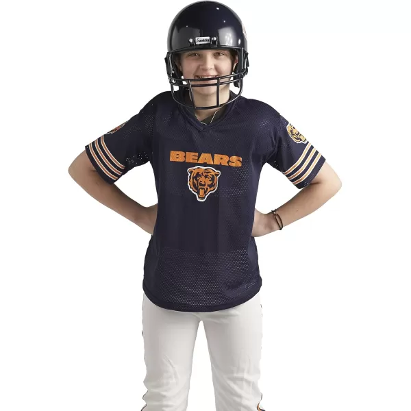 Franklin Sports NFL Youth Football Uniform Set for Boys ampamp Girls  Includes Helmet Jersey ampamp Pants with Chinstrap  NumbersChicago Bears