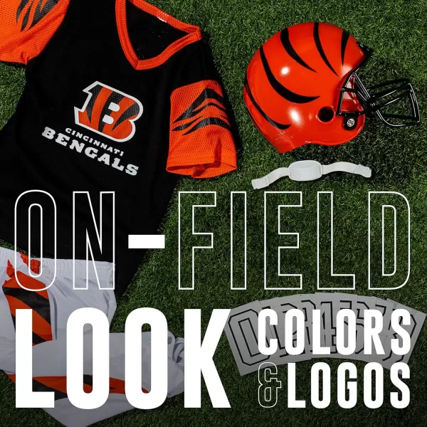 Franklin Sports NFL Youth Football Uniform Set for Boys ampamp Girls  Includes Helmet Jersey ampamp Pants with Chinstrap  NumbersCincinnati Bengals