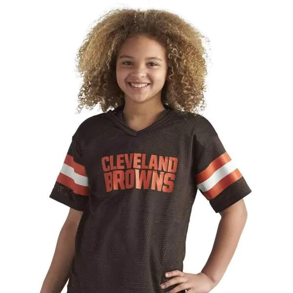 Franklin Sports NFL Youth Football Uniform Set for Boys ampamp Girls  Includes Helmet Jersey ampamp Pants with Chinstrap  NumbersCleveland Browns