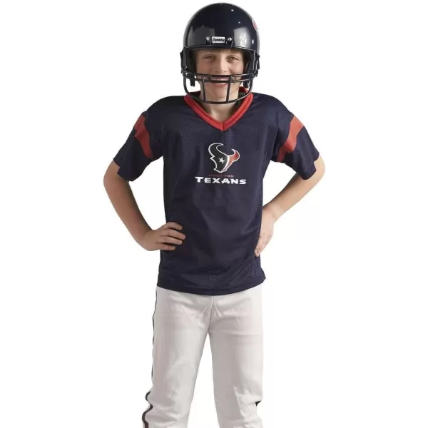 Franklin Sports NFL Youth Football Uniform Set for Boys ampamp Girls  Includes Helmet Jersey ampamp Pants with Chinstrap  NumbersHouston Texans