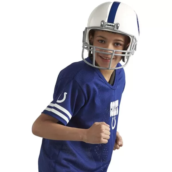 Franklin Sports NFL Youth Football Uniform Set for Boys ampamp Girls  Includes Helmet Jersey ampamp Pants with Chinstrap  NumbersIndianapolis Colts