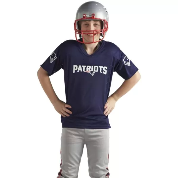Franklin Sports NFL Youth Football Uniform Set for Boys ampamp Girls  Includes Helmet Jersey ampamp Pants with Chinstrap  NumbersNew England Patriots